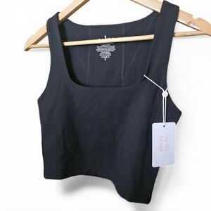 NWT CAKES BODY No Bra Day Top in Black - Small